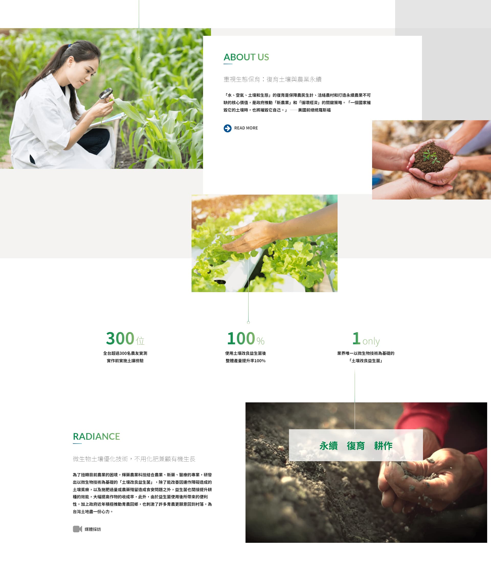 網頁設計～輝藥農業
